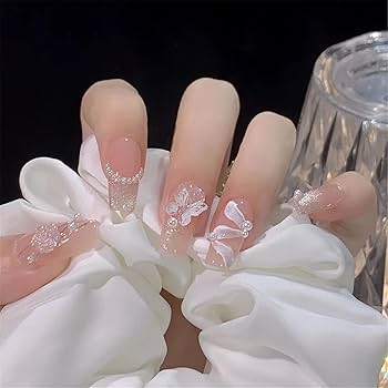 ネイルチップ・付け爪 nanami Amazon | THCEVRLA ネイルチップ - ヌードピンク 手作りネイル